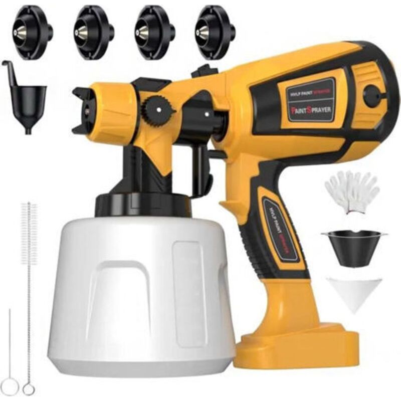 Farbspritzpistolen-set (paar) Für Möbel, Schränke, Zaunmauern, Türen Und Arbeitsstühle, 1000 W, 1400 Ml