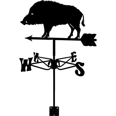 Robuste Wetterfahne In Tierform Im Retro-stil – Windrichtungsanzeiger Aus Rostfreiem Edelstahl, Ideal Zur Dekoration Von Garten Und Hof Sowie Zur Windmessung.