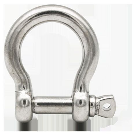 6 Stück M4 D-ring-bügelschäkel, Abschließbar, Edelstahl 304, Für Schwerlast-takelage, Transport, Stahlketten-schäkel