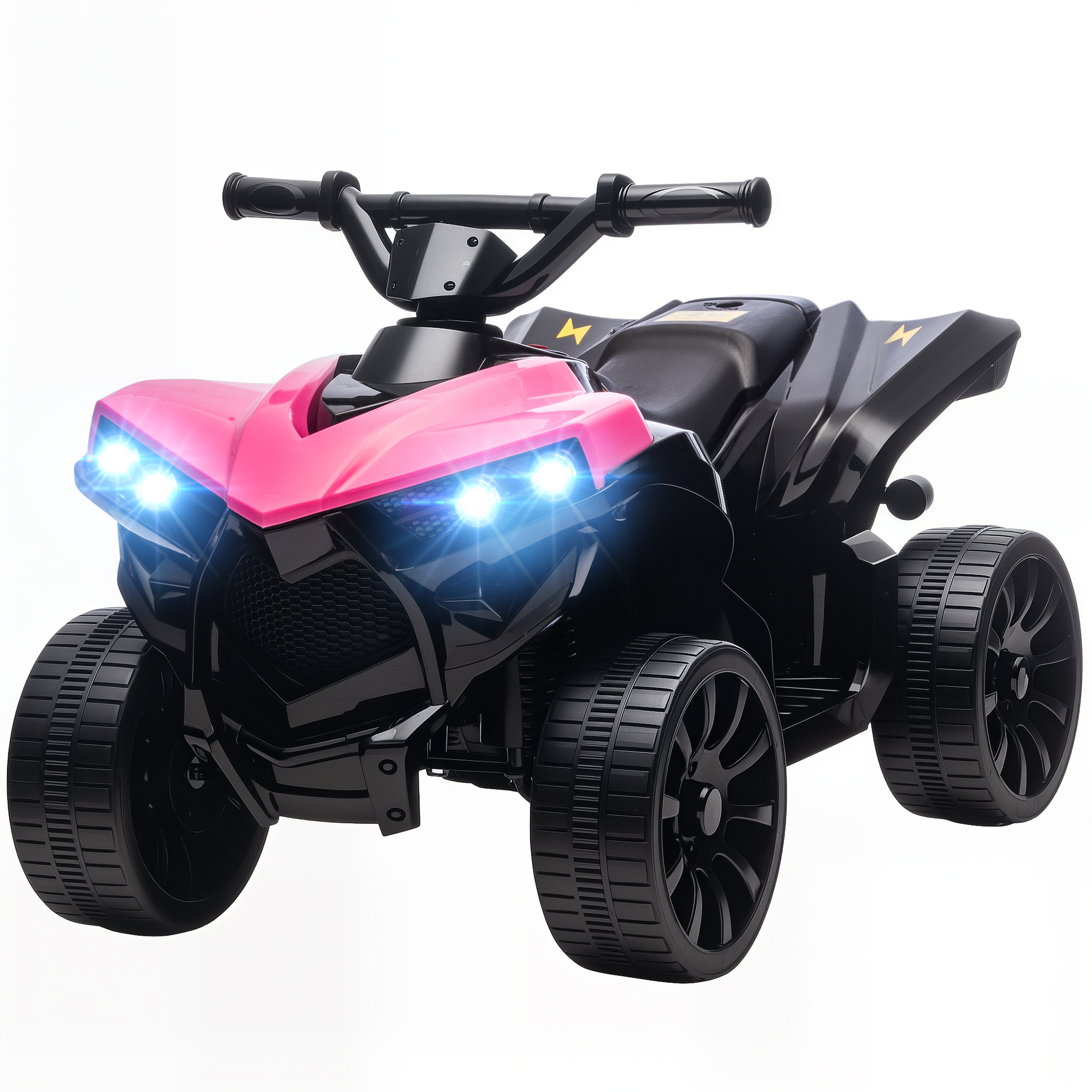 Elektrisches Quad Für Kinder (6v), Atv-quad Mit Musik Und Led-scheinwerfern, Für Kinder Von 3–6 Jahren, 70 X 42 X 45 Cm, Rosa