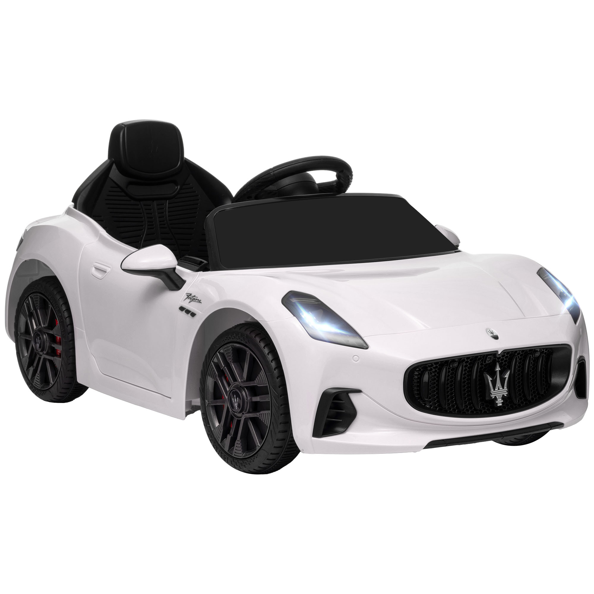 Maserati Gran Turismo Folgore 12v Elektro-kinderauto, Ferngesteuert, 3-5 Jahre, Weiß