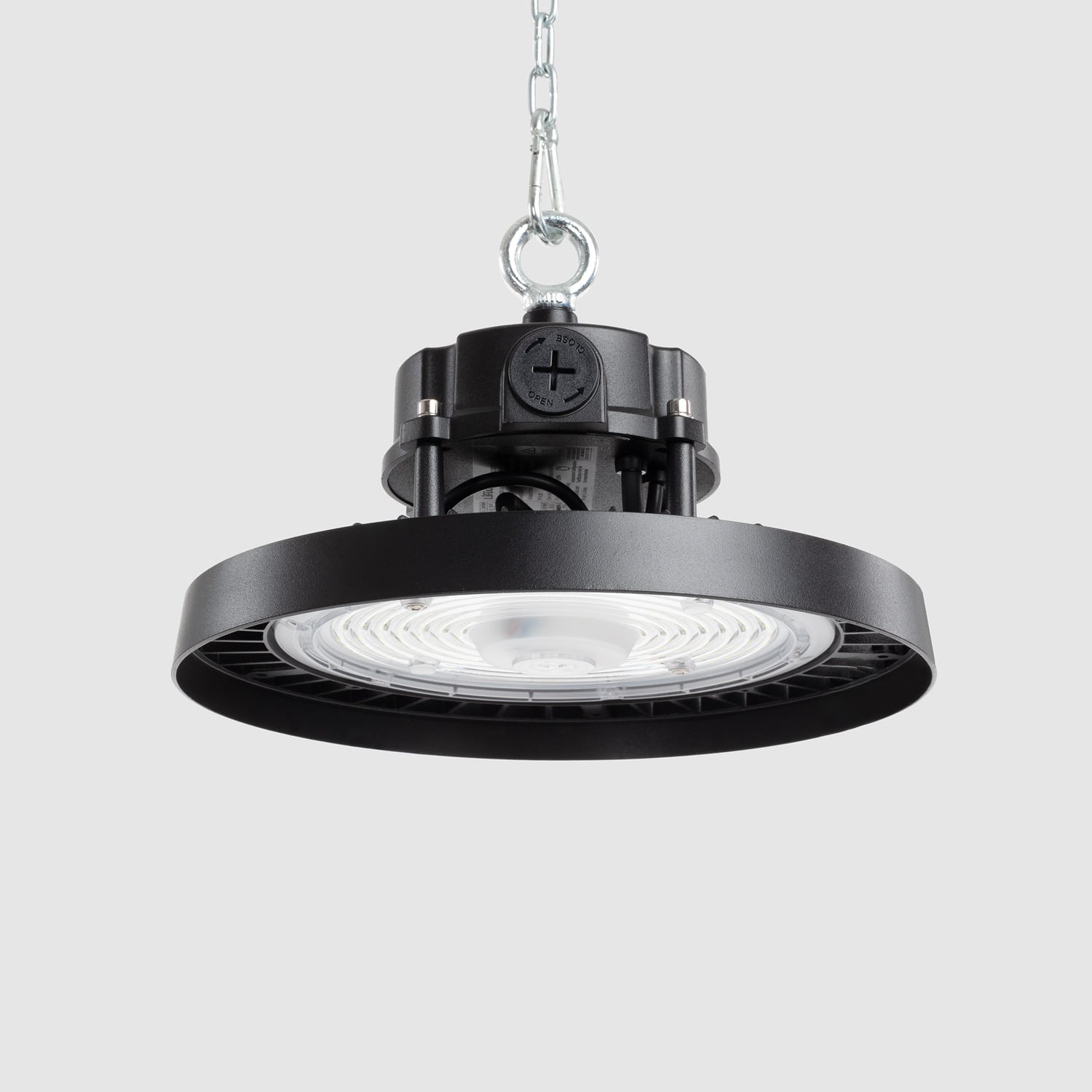 Led Hallenstrahler High Bay Industrial Ufo Hbd Evo 170lm/w Dimmbar 0-10v 6000k 60º Ohne Sensor Kaltweiß 150 W