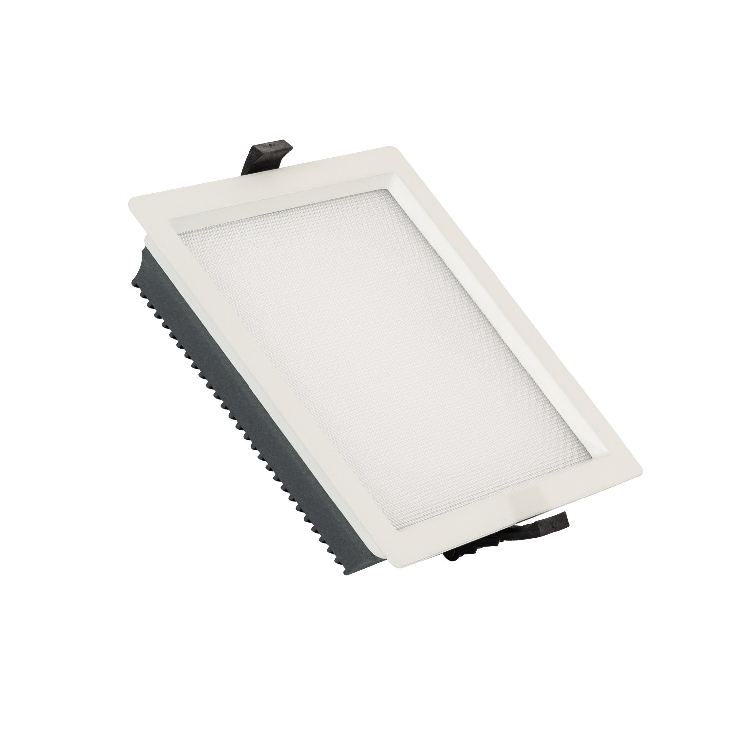Led Downlight Einbaustrahler 25w Eckig Aero 130lm/w Mikroprismatisch Ausschnitt 165x165 Mm