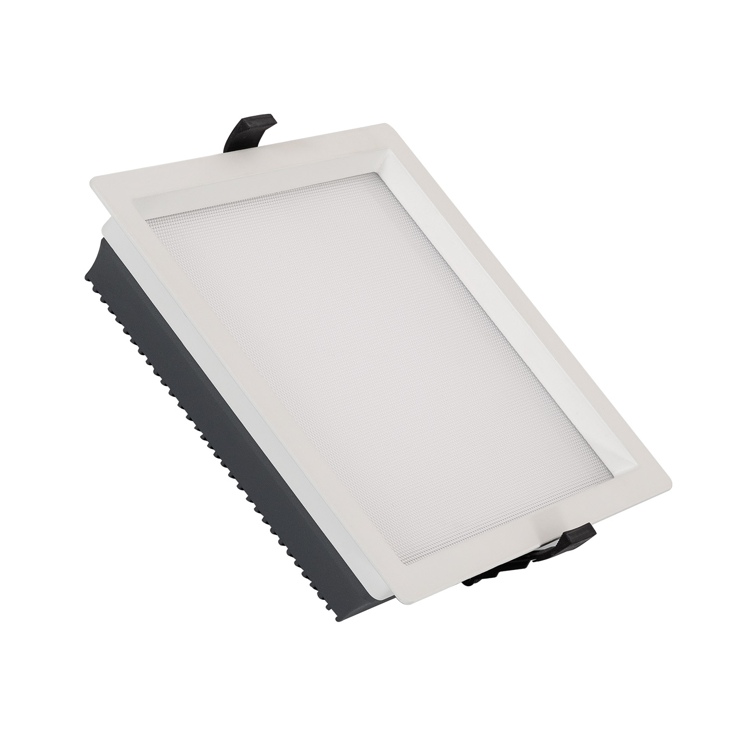 Led Downlight Einbaustrahler 30w Eckig Aero 130lm/w Mikroprismatisch Ausschnitt 210x210mm