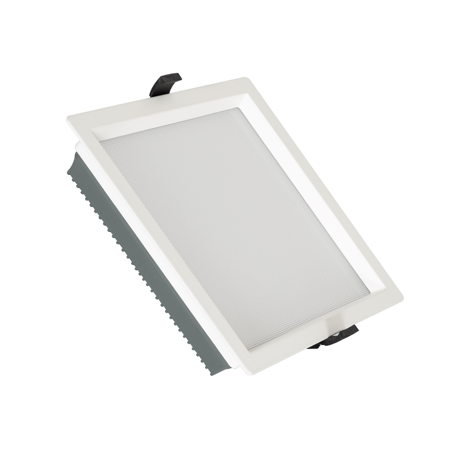 Led Downlight Einbaustrahler 40w Eckig Aero 130lm/w Mikroprismatisch Ausschnitt 210x210mm
