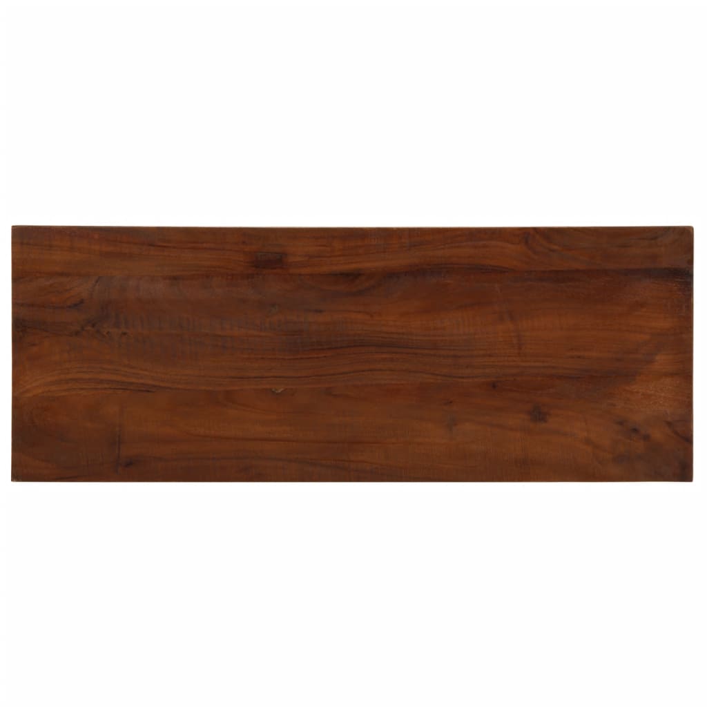 Tischplatte 90x30x3,8 Cm Rechteckig Altholz Massiv