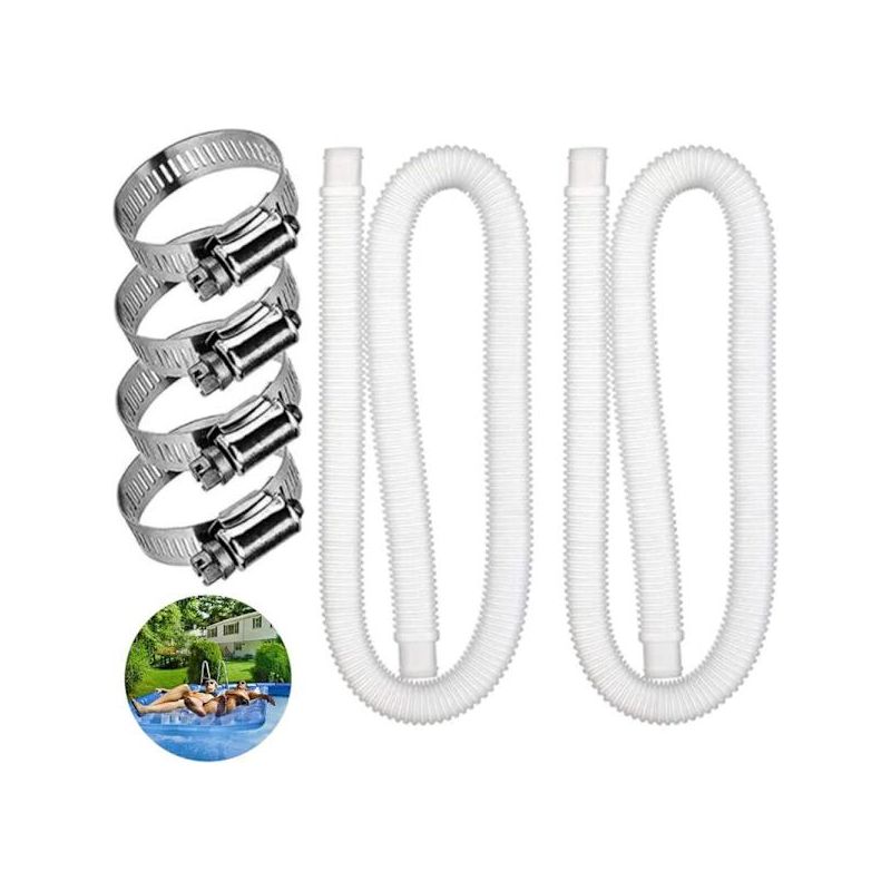 Set Mit 2 Ersatzschläuchen Für Aufstellpools, Ersatz-poolschlauch, Schlauch Für Aufstellpools, Ersatz Für Poolfilterpumpe