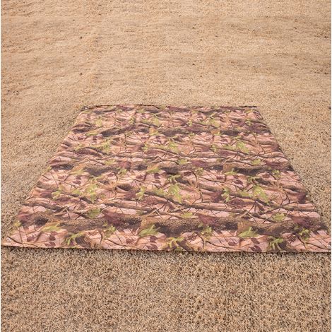 Große Baum-tarnmatte (mit 4 Heringen) 2 M X 2 M, Wasserdichte Und Feuchtigkeitsbeständige Outdoor-matte, Strapazierfähige Zeltunterlage, Wasserdichte Bodenplane