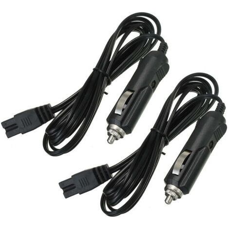 2 M Langes 12-v-ladekabel Für Autokühler – 2-poliger Zigarettenanzünderstecker – Abs-material – Kompatibel Mit Kühlern