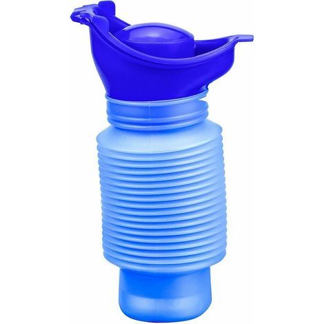 Tragbares Urinal 750 Ml, Ausziehbares Urinal Für Kinder Und Erwachsene, Ideal Für Camping, Reisen, Outdoor-aktivitäten Und Auto – Macaronblau