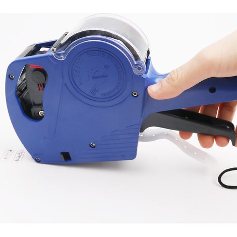Mx-5500eos 8-stelliger Preisauszeichnungsdrucker, Preisauszeichnungsgerät Mit Etiketten- Und Tintenrollen Für Büros, Geschäfte Und Supermärkte – Blau