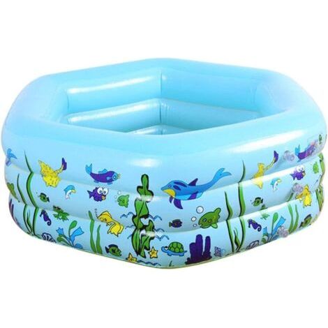 Aufblasbares Schwimmbecken, Sechseckig, Für Kinder, Große Familien, Extra Große Badewanne Für Babys, Für Erwachsene, Kinder, Garten- Und Planschbecken Für Kinder.
