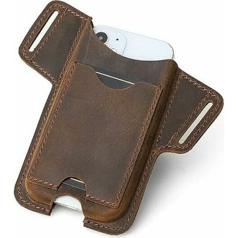 Handyhülle Aus Leder Für Herren, Universelle Gürteltasche Mit Schlaufe, Handytasche Für Herren