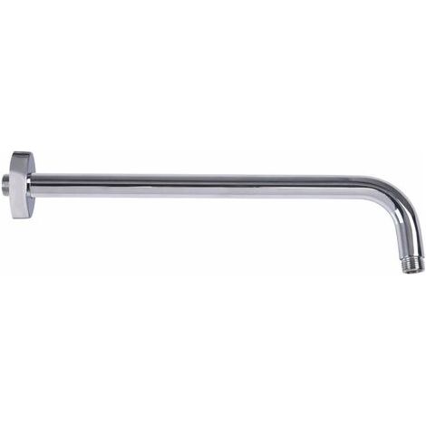 400-mm-duscharm, 40 Cm Runder, Wandmontierter Duschkopfarm, Badezimmerzubehör, Verchromter Messing-duscharm