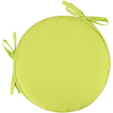 1 Rundes, Hellgelbes Gartenstuhlkissen, 30 Cm Durchmesser – Für Außenbereich, Hocker, Terrasse, Esszimmer – Großes Kissen