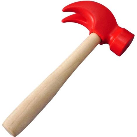 1 Stück Spielzeughammer Aus Holz, Simulationshammer, Reparaturwerkzeug, Pädagogisches Hämmer- Und Schlagspielzeug Für Kinder