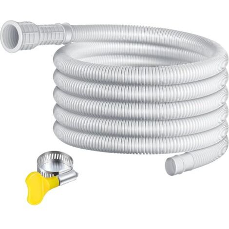 – 4 M Langer, Flexibler Ablaufschlauch – Dickes Polyethylen – 25 Mm Durchmesser Für Luftentfeuchter – Schnelle Installation Mit Anschlussclip