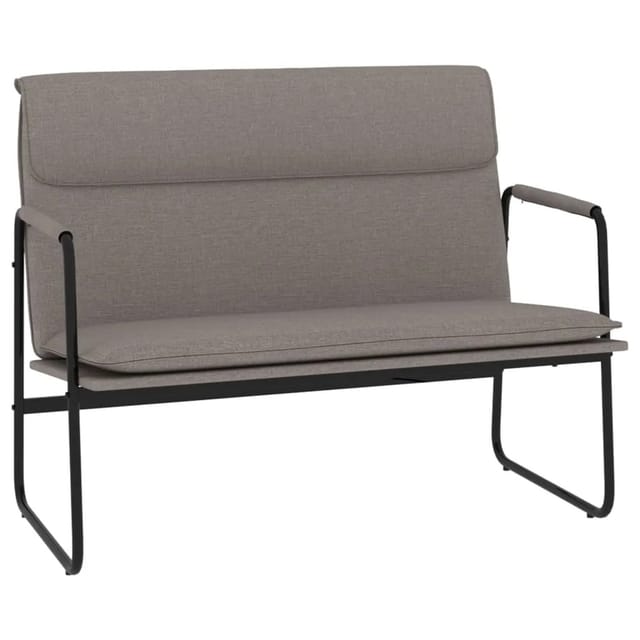 vidaXL Sitzbank Taupe 100x64x80 cm Stoff 351356