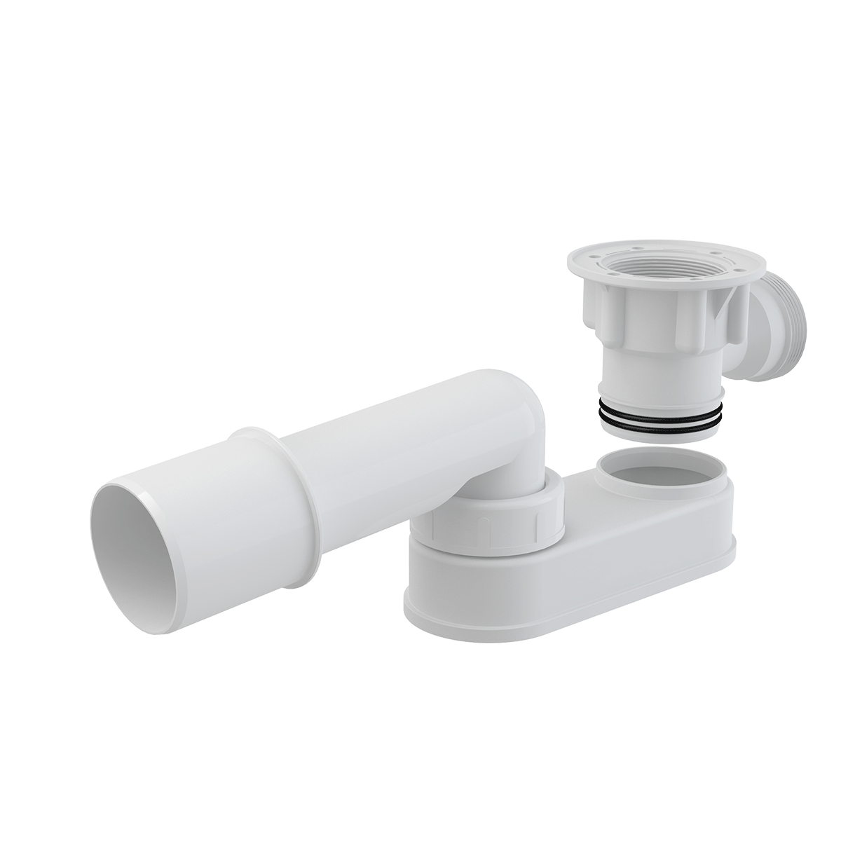 Alcadrain Siphon Plat G 6/4" × Dn 40/50