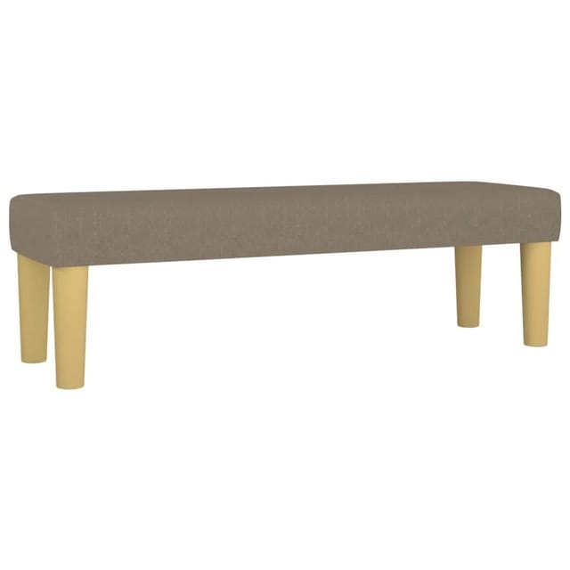 vidaXL Sitzbank Taupe 100x30x30 cm Stoff 346656