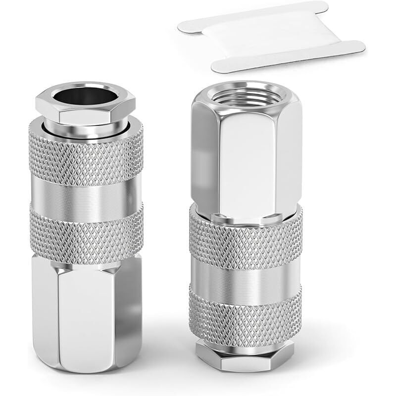 2-teiliges 3/8"-bsp-schlauchverbinder-set (innengewinde), Schnellkupplung Für Industrie-druckluftschläuche, Reparaturset Für Kompressorschläuche