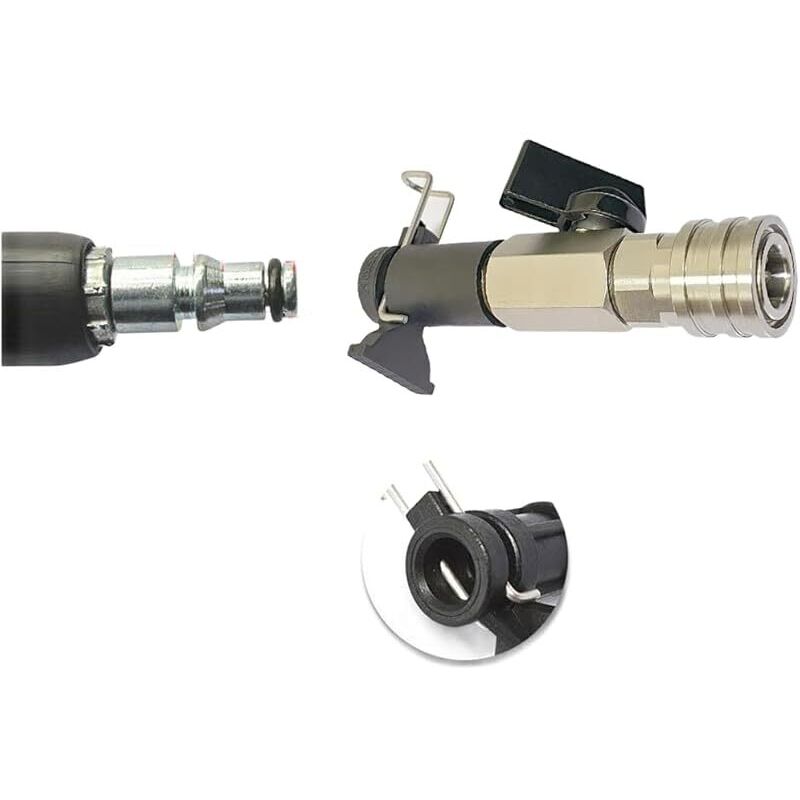6,35 Mm Edelstahl-schnellanschlussdüse Für Hochdruckreiniger, 2320 Psi, Für Kärcher, Bosch Und Nilfisk Fünf Sprühdüsen Zur Reinigung Von Autos, Terrassen, Einfahrten Und Gärten.