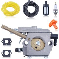 Vergaser-reparatursatz Mit Dichtung Für Stihl Fs50, Fs48, Fs52, Fs56, Fs62, Fs66, Fs86 Und Fs88. Ersetzt Walbro Wt-45-1, Wt-45, Wt-45a Und Wt-112-1. Inklusive Zündkerze, Kraftstoffleitung Usw.