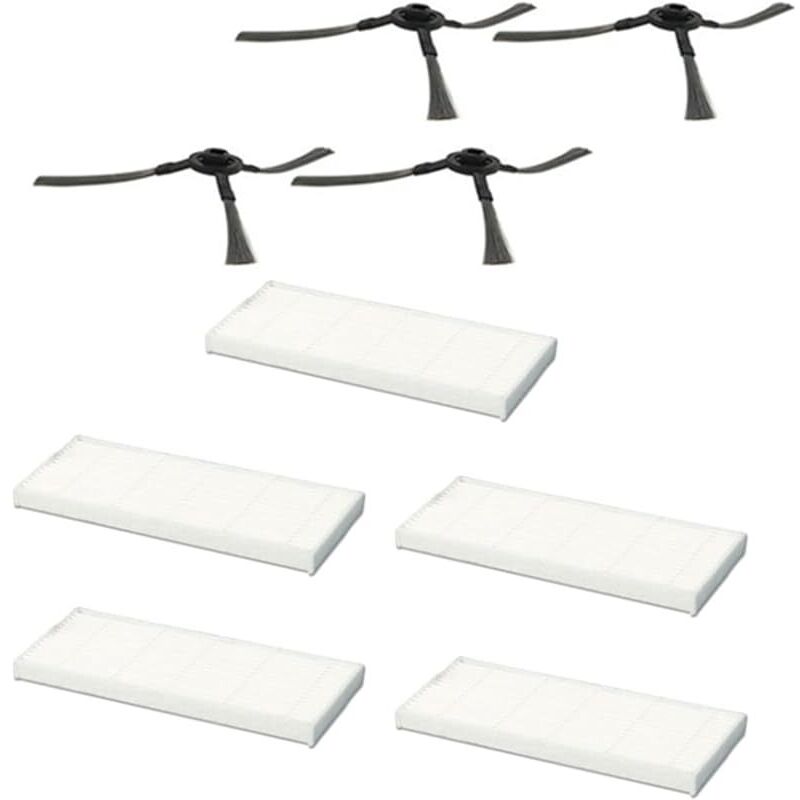 Zubehör Für Den Saugroboter Vileda Vr 102 / 201 / 303 - Ersatzteile (4 Seitenbürsten, 5 Hepa-filter)