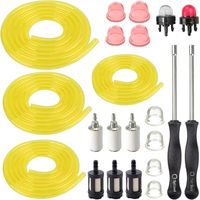 Ac04122 Kraftstoffschlauch, 4 Größen X 1,2 M, Kraftstofffilter-primerpumpe Für Kettensäge, Trimmer, Laubbläser, 2-takt-kleinmotoren Mit Vergaser-einstellwerkzeug