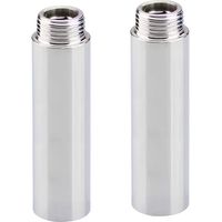 Set Mit 2 Wasserhahnverlängerungen 1/2" X 200 Mm, 1/2" Ig X 1/2" Ag G1/2", Gewindeverlängerung Dn15, Duschknopfverlängerung, Eckventile