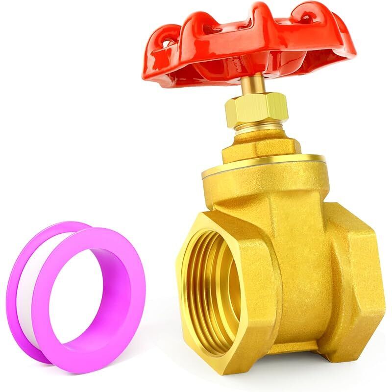 Absperrschieber Aus Messing Mit Einstellgriff, Robustes 1" Bsp-innengewindeventil Für Wasser-, Öl-, Gas- Und Industrieinstallationen.