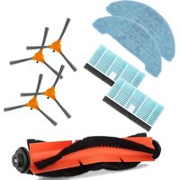 Ersatzzubehörset Für Den Laresar Grande 1 Saugroboter: 4 Seitenbürsten + 4 Hepa-filter + 1 Hauptbürste + 2 Wischtücher