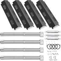 Universelle Ersatzteile Für Charbroil, Barbecook Vanilla, Barbecook 300, Tenneker Tg4, 31 Bis 45 Cm Brenner, 37 Cm Flammenverteiler Und Verbindungsstücke, 4 Stück.