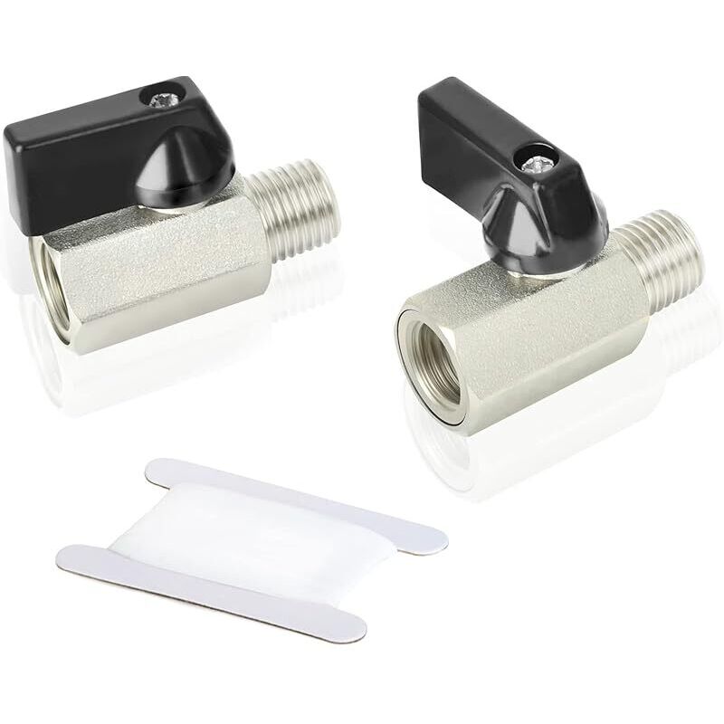 Hochleistungsfähige, Vernickelte Kupferkugelhahnteile, 1/4" Innengewinde X 1/4" Außengewinde, Mit Absperrschalter
