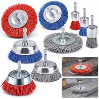 Set Mit 9 Nylon-drahtbürsten: 3 Größen Von Nylon-bohrbürsten Mit 1/4"-nylon-sechskantschaft Zum Reinigen Und Entfernen Von Rost