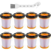 Packung Mit 8 Ersatz-stofffiltern Für Shark Ion W1 S87 Staubsauger, Kompatibel Mit Den Kabellosen Handstaubsaugern Shark Ion Wv200uk, Wv201, Wv205 Und Wv220, Ersatzteil Xhfwv200