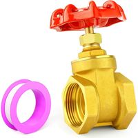 Absperrschieber Aus Messing Mit Rändelradgriff, Robustes 1-1/2"-bsp-ventil Für Wasser, Öl, Gas Und Industrielle Rohrleitungen