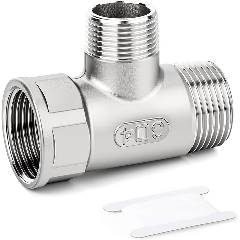 T-förmige Reduzierstücke Für Schläuche, 1" Bsp-außengewinde X 3/4" Bsp-außengewinde X 1" Bsp-innengewinde, 3-wege-t-adapter Aus Edelstahl 304 Für Kraftstoff/luft/flüssigkeit/gas