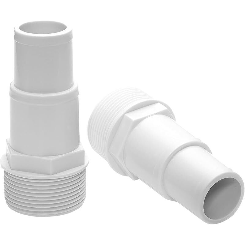 1-1/2" Gewindeadapter - Poolschlauchanschluss - Steckverbindung Durchmesser 32/38 Mm - Universelles Zubehör Für Poolfilter Und Pumpen (2er-pack)