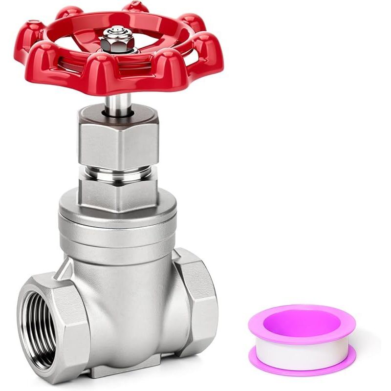 Egaoboy Hochleistungs-absperrschieber Aus Edelstahl 304, 3/4" Bsp Innengewinde X 3/4" Bsp Innengewinde, Ventil Mit Schwenkgriff Und Rad, 200 Wog, Für Wasser-, Öl-, Gas- Und Industrielle Sanitärinstall