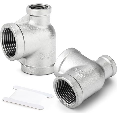 Stück T-stück-reduzierstücke Aus Edelstahl 304 (innengewinde), 1"-1"-1/2" Bsp Mit Seitlichem Durchmesser-wasserrohradapter-reduzierzubehör