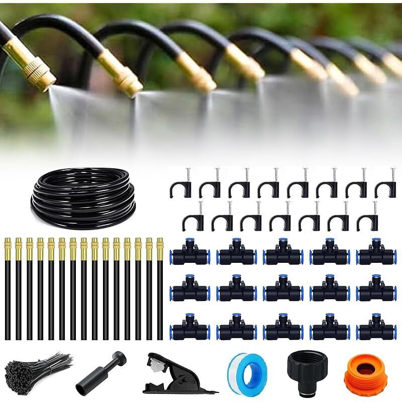 Gartenbewässerungssystem, 15m Tropfbewässerungsset, Automatisches Bewässerungsset, Tropfbewässerungsset, 360° Automatisches Bewässerungssystem Für Gartenpflanzen.