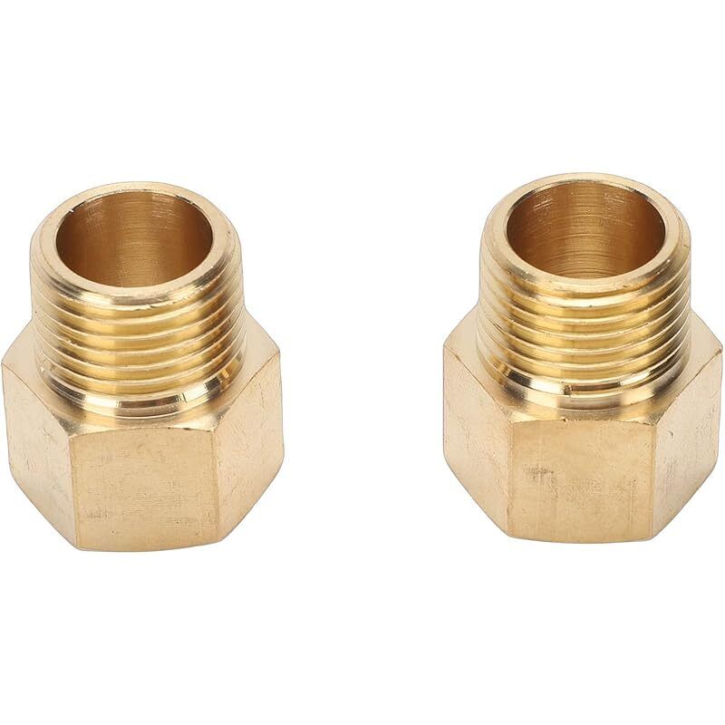 1/2 Zoll Npt Messing-rohrverschraubungsadapter, Robuster Und Langlebiger Verbinder Für Luft, Wasser Und Öl Mit Auslaufsicherem Design Für Sanitärinstallationen.