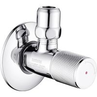 Eckwasserhahn Mit Einhebelmischer, Wandmontage G1/2" X G3/8" Waschtischarmatur, Verchromter Messing-eckhahn Für Badezimmerarmatur G3/8" (markierung: Rot)