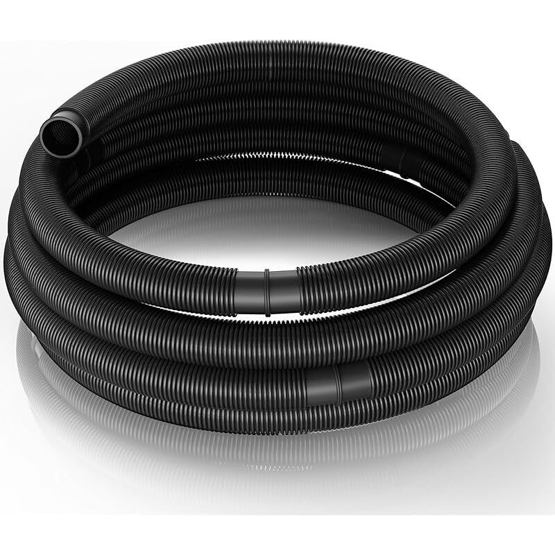Wiltec Schwarzer Poolschlauch – 6 M Lang, Ø 32 Mm – Schwimmender Solarschlauch Mit Vorgeformten Segmenten – 165 G/m – Hergestellt In Europa – Solarsaugschlauch
