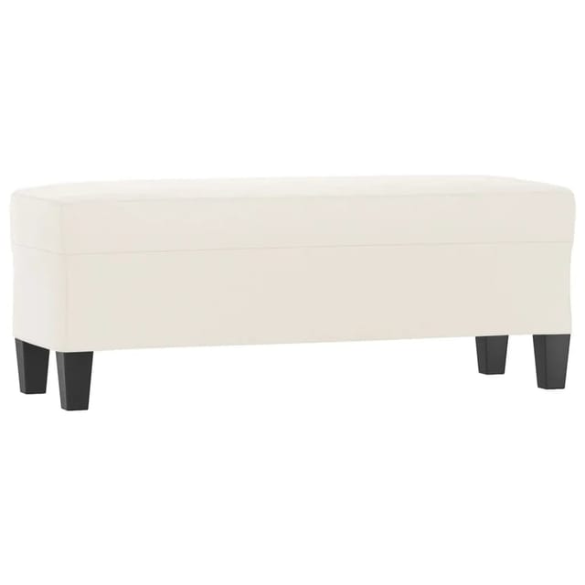 vidaXL Sitzbank Beige 100x35x41 cm Mikrofasergewebe 349470