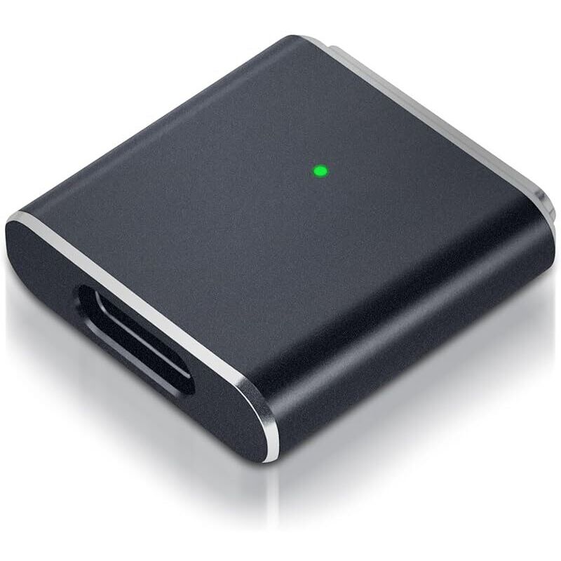 100-w-usb-c-auf-mag-s-3-magnetadapter, Usb-c-buchse Auf Mag-s-3-t-stecker-konverter, Pd-schnellladefunktion, Kompatibel Mit Macbook Pro/air M1, M2, M3 Und M4 (14"/16"), Silber