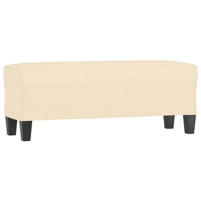 vidaXL Sitzbank Creme 100x35x41 cm Stoff 349453