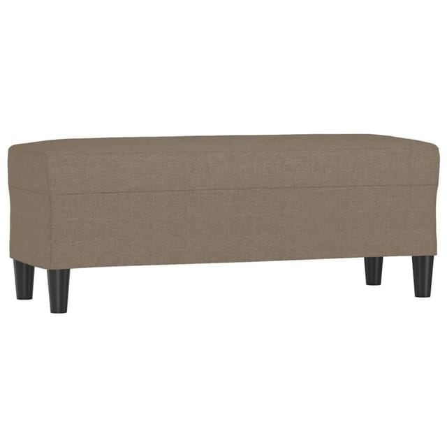 vidaXL Sitzbank Taupe 100x35x41 cm Stoff 349414