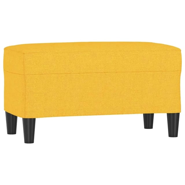 vidaXL Sitzbank Hellgelb 70x35x41 cm Stoff 349388